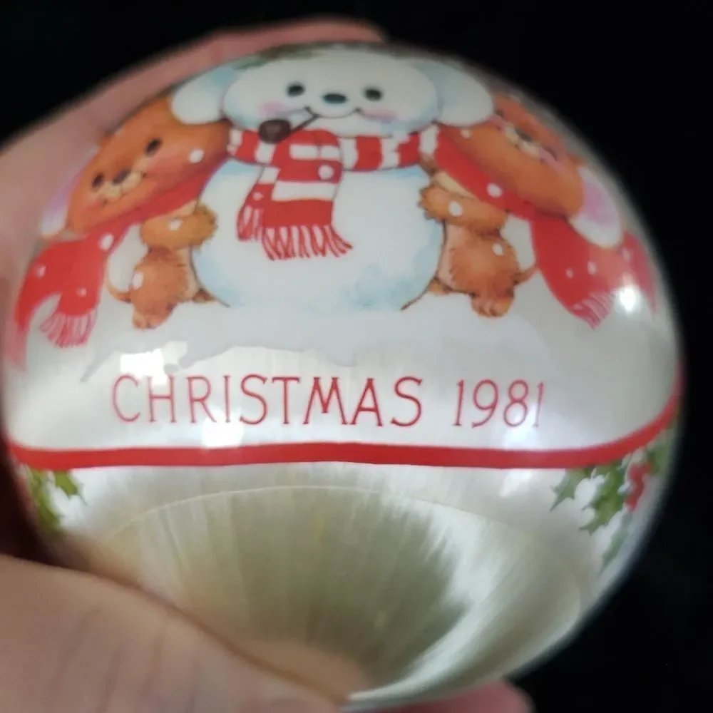 RARE Vintage Hallmark Satin Christmas Ornament 